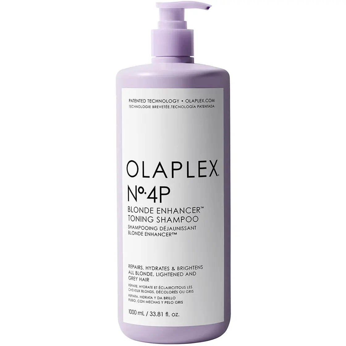 Olaplex No.4P Blonde Enhancer Toning Shampoo – Sulfatfritt & Tonande Schampo för Blondiner