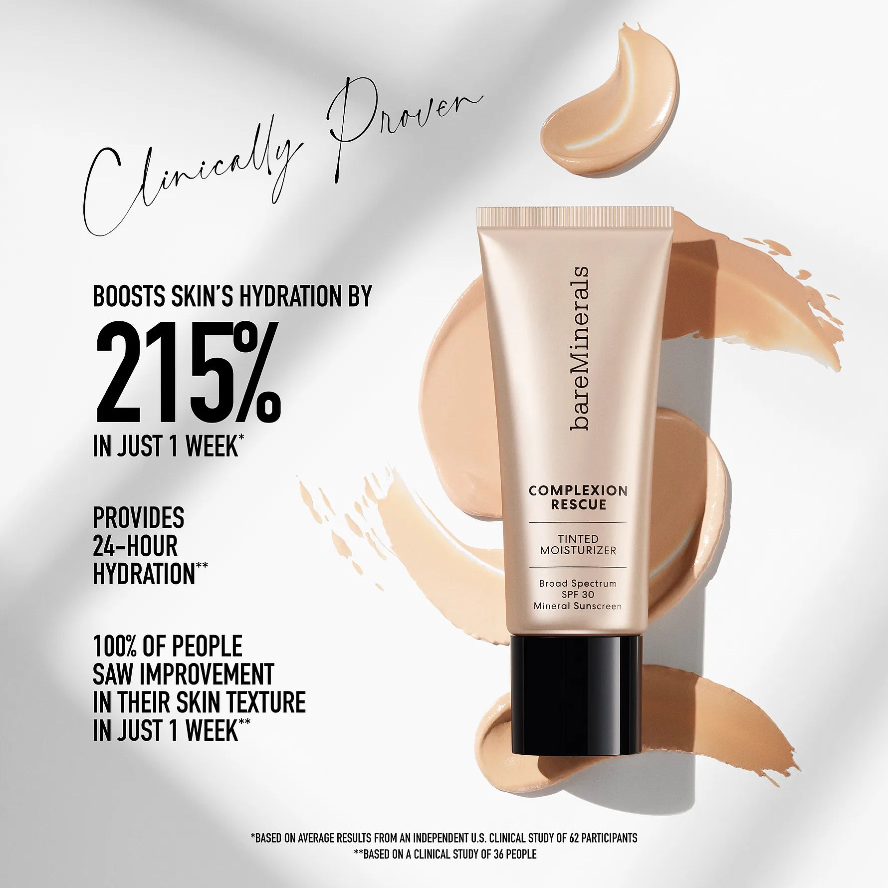 bareMinerals Complexion Rescue All Over Luminizer Tinted Moisturiser SPF20 35ml