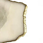 White Agate Luxe Accent Table