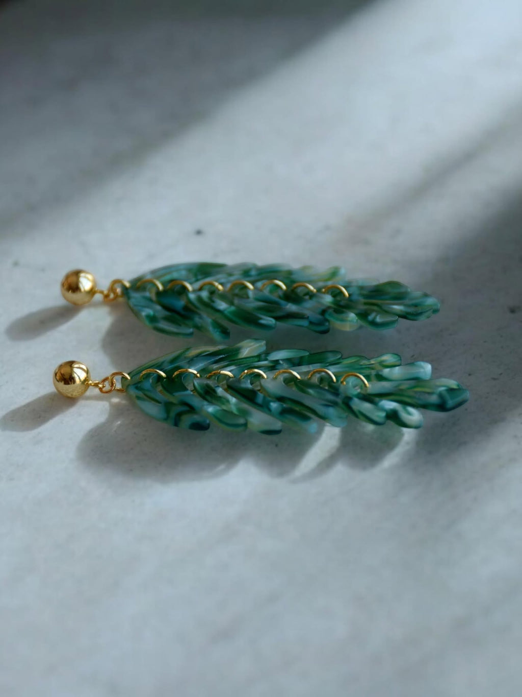 Örhängen Leaf green