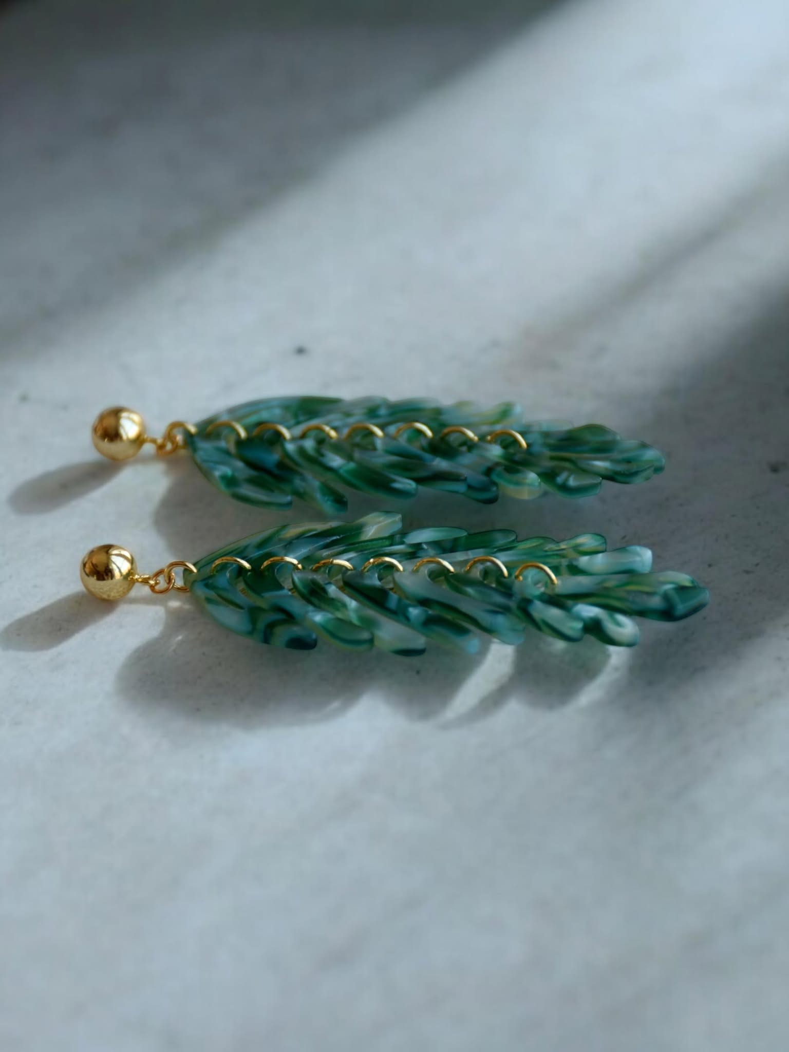 Örhängen Leaf green