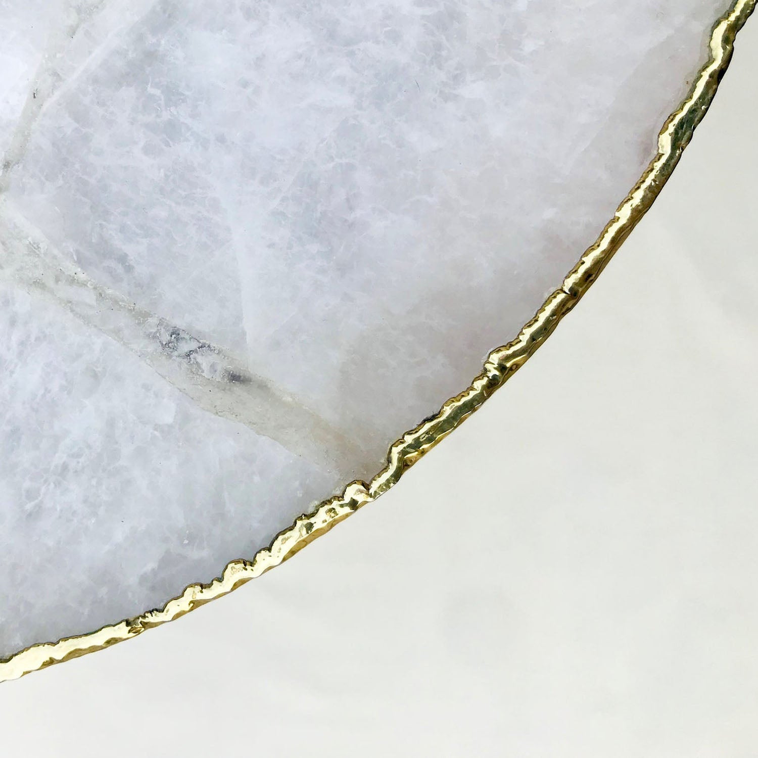 White Agate Luxe Side Table