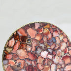 Ruby Agate – Handgjort sidobord i röd agat