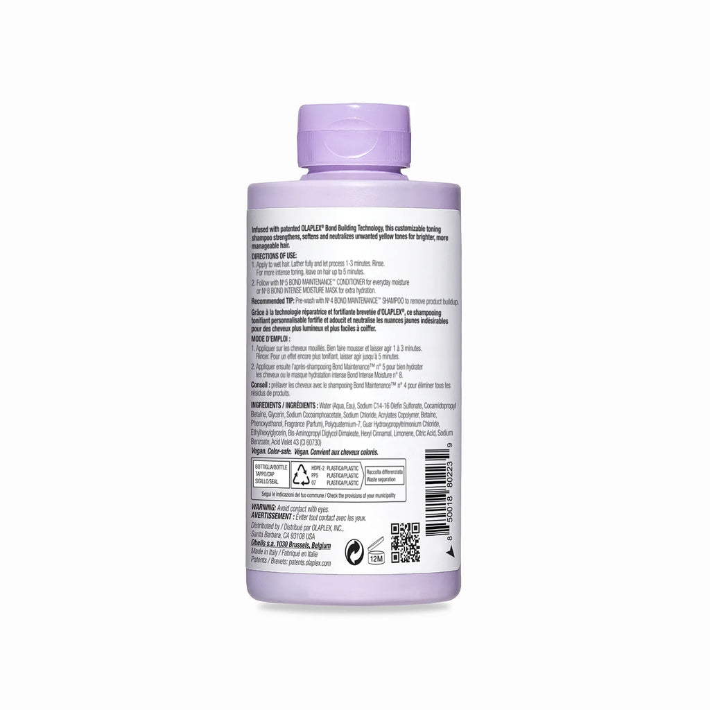 Olaplex No.4P Blonde Enhancer Toning Shampoo – Sulfatfritt & Tonande Schampo för Blondiner