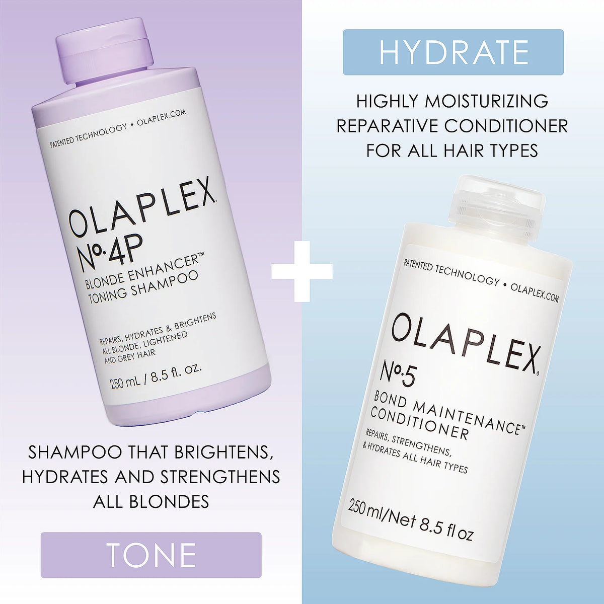 Olaplex No.4P Blonde Enhancer Toning Shampoo – Sulfatfritt & Tonande Schampo för Blondiner