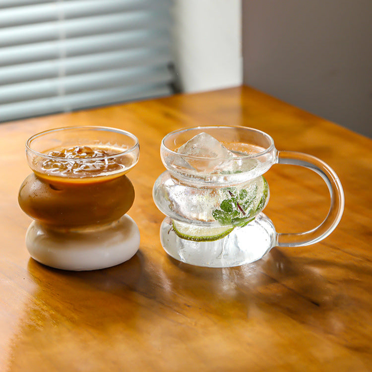 Round Shaped Glass Coffee Cups