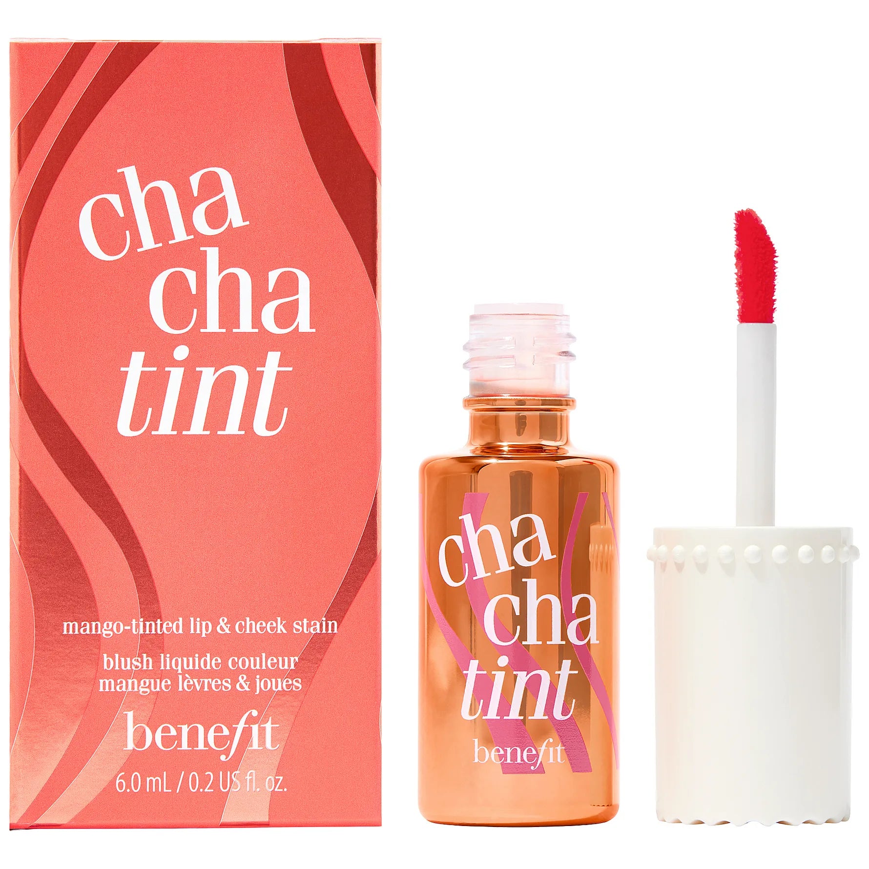 Benefit Tinted Lip & Cheek Stain 6ml - Cha Cha Tint Mango