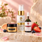 Berry Kiss Glow Ritual – ansiktsmask, jordgubbsfröolja och läppskrubb