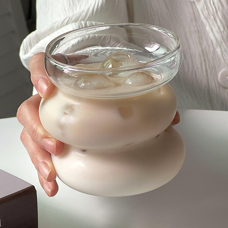 Round Shaped Glass Coffee Cups