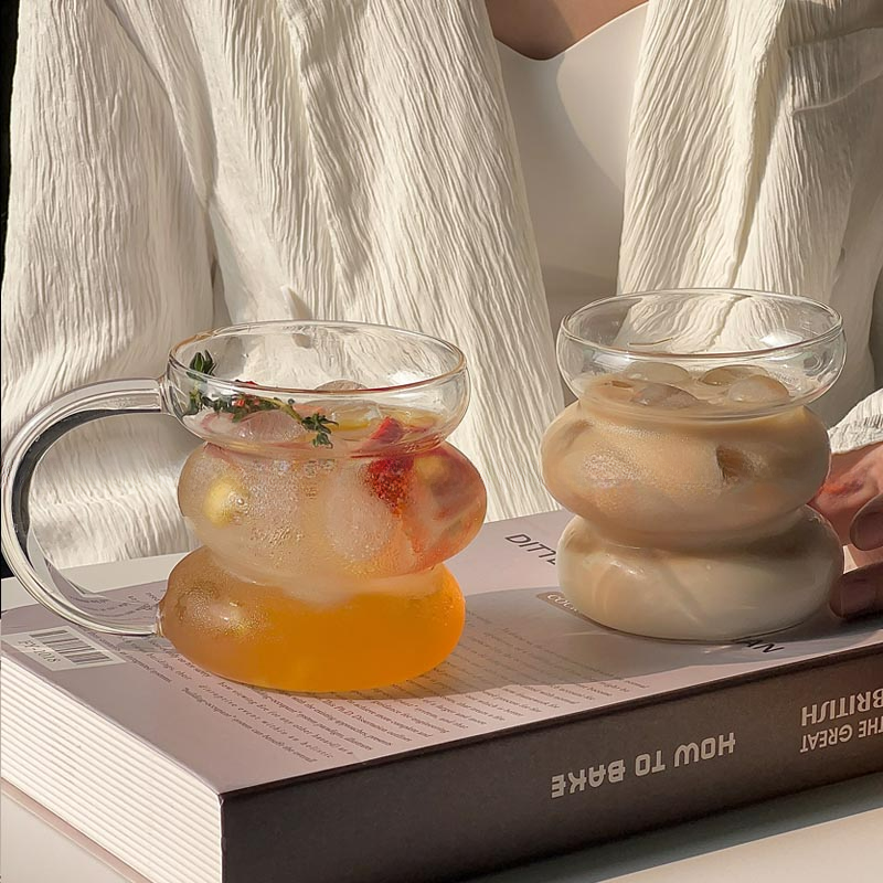 Round Shaped Glass Coffee Cups