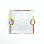 Klara Tallrik – Porslin med Elegant Guldkant (3 Storlekar) tallrik