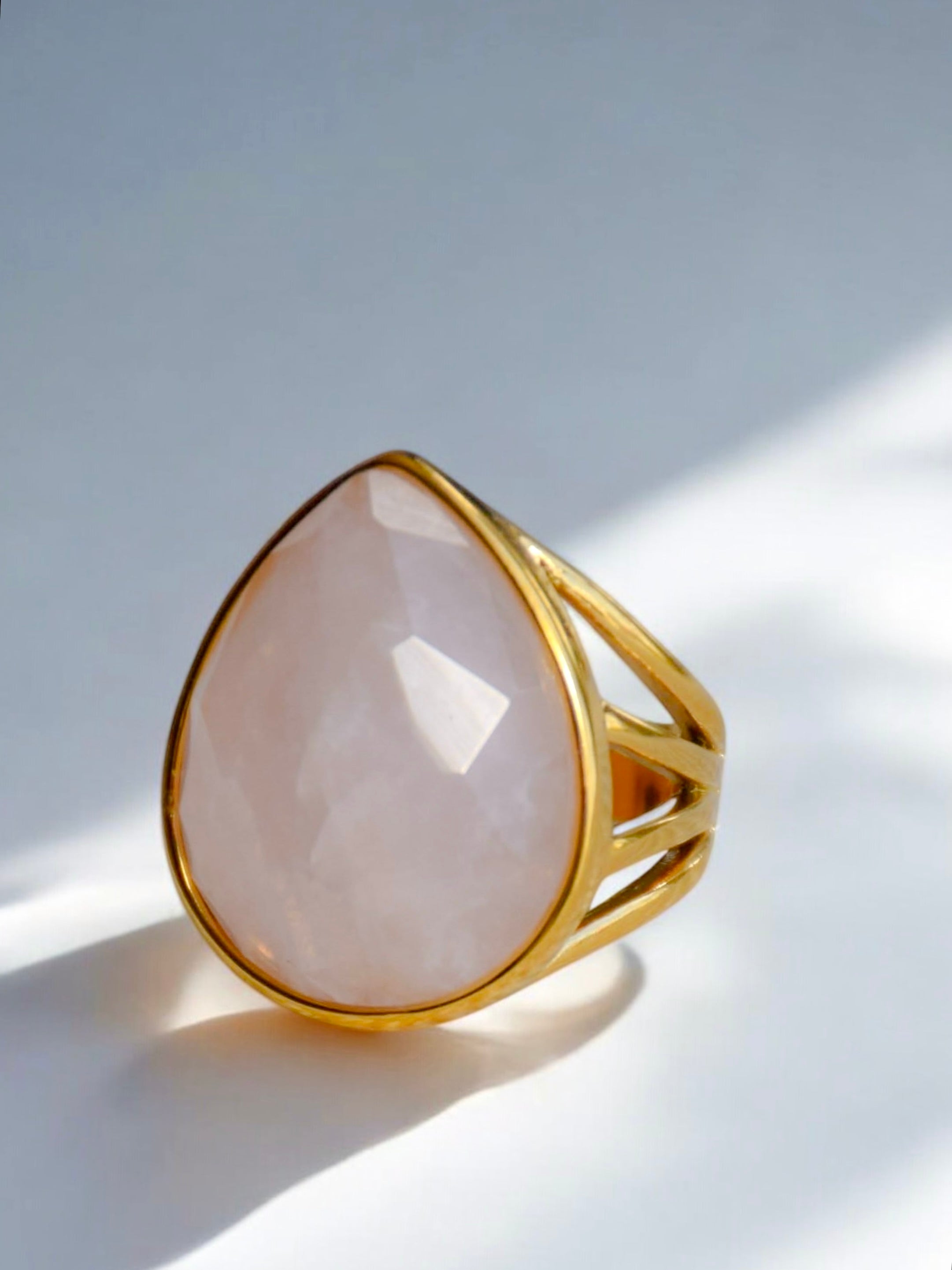 Ring Rose quartz beauty