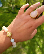 Ring Rose quartz beauty