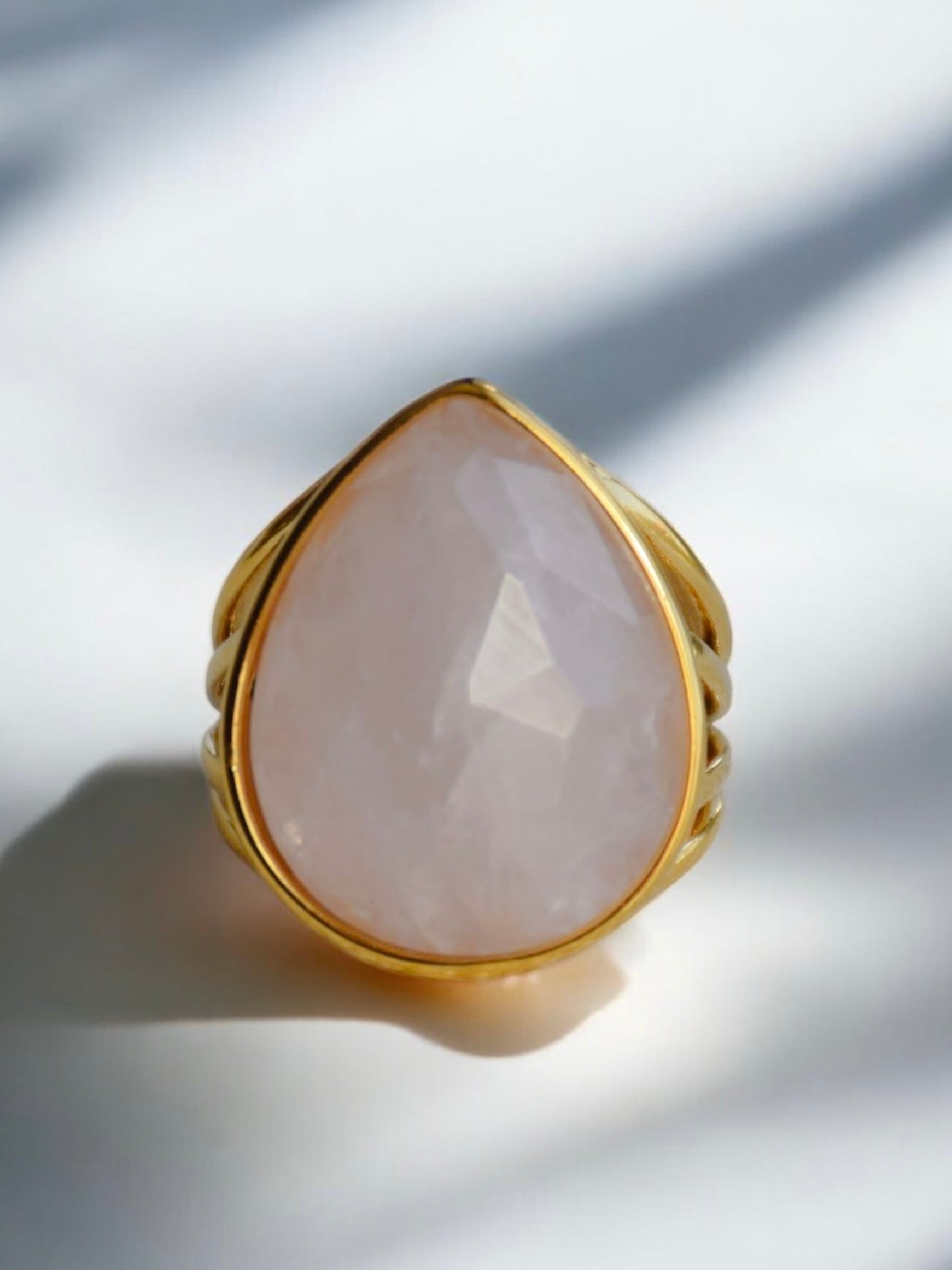 Ring Rose quartz beauty