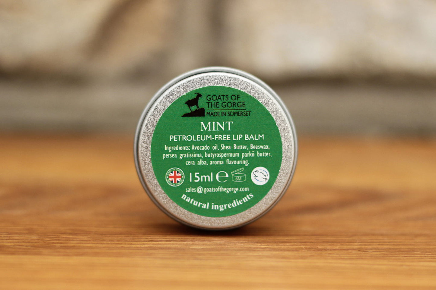 Ekologiskt naturligt läppbalsam Mint 15ml 