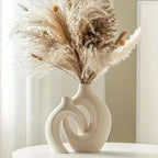 Nordic Hollow Ceramic Vase Set
