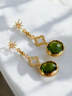 Arya Green Olive Örhängen