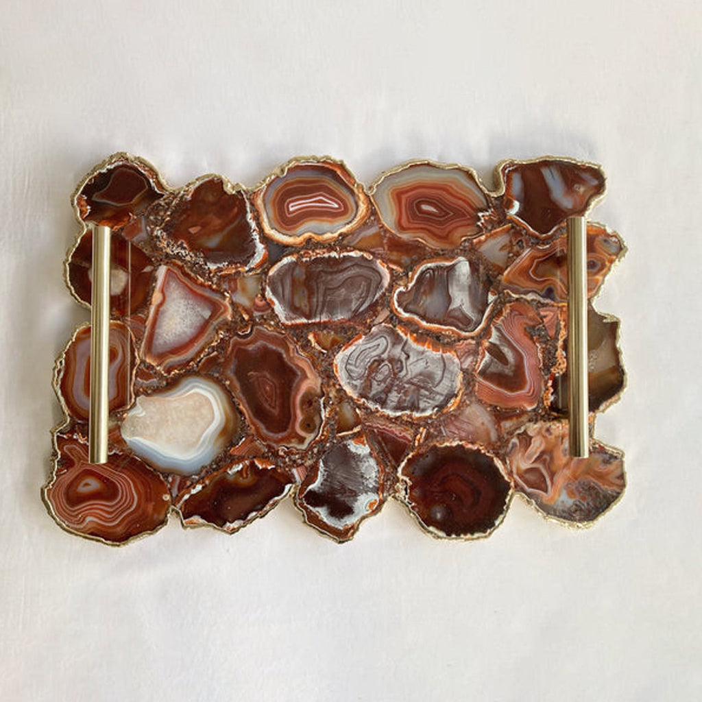 Ruby Agate Luxe Tray