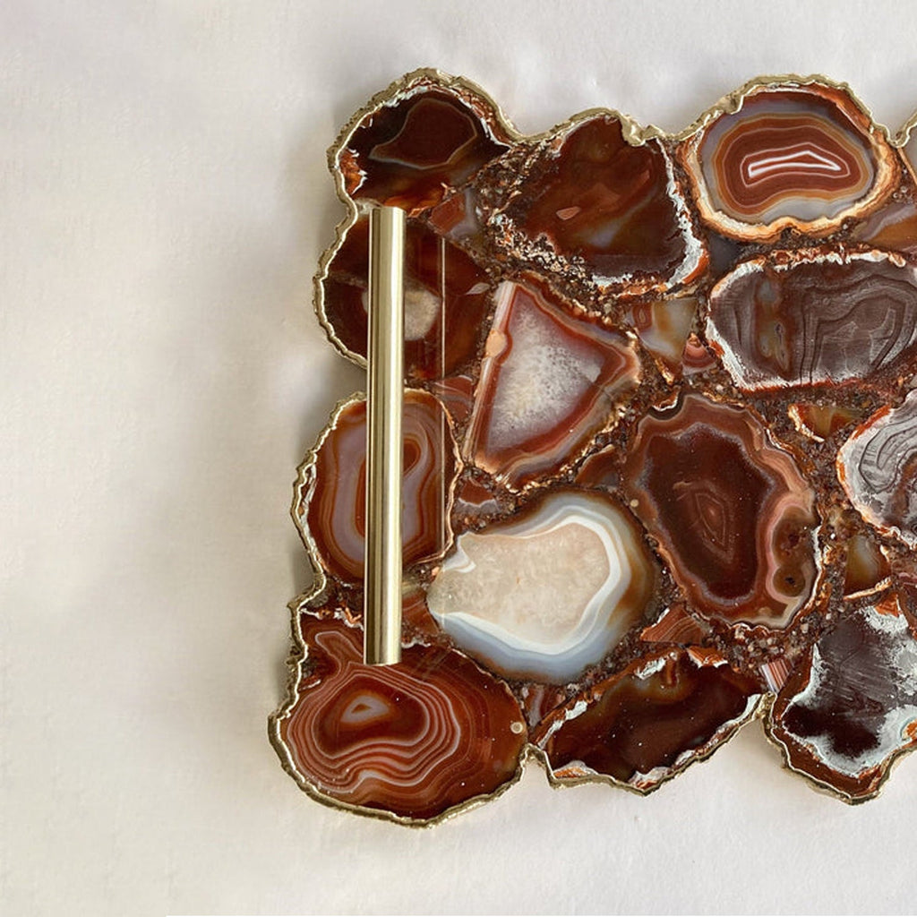 Ruby Agate Luxe Tray
