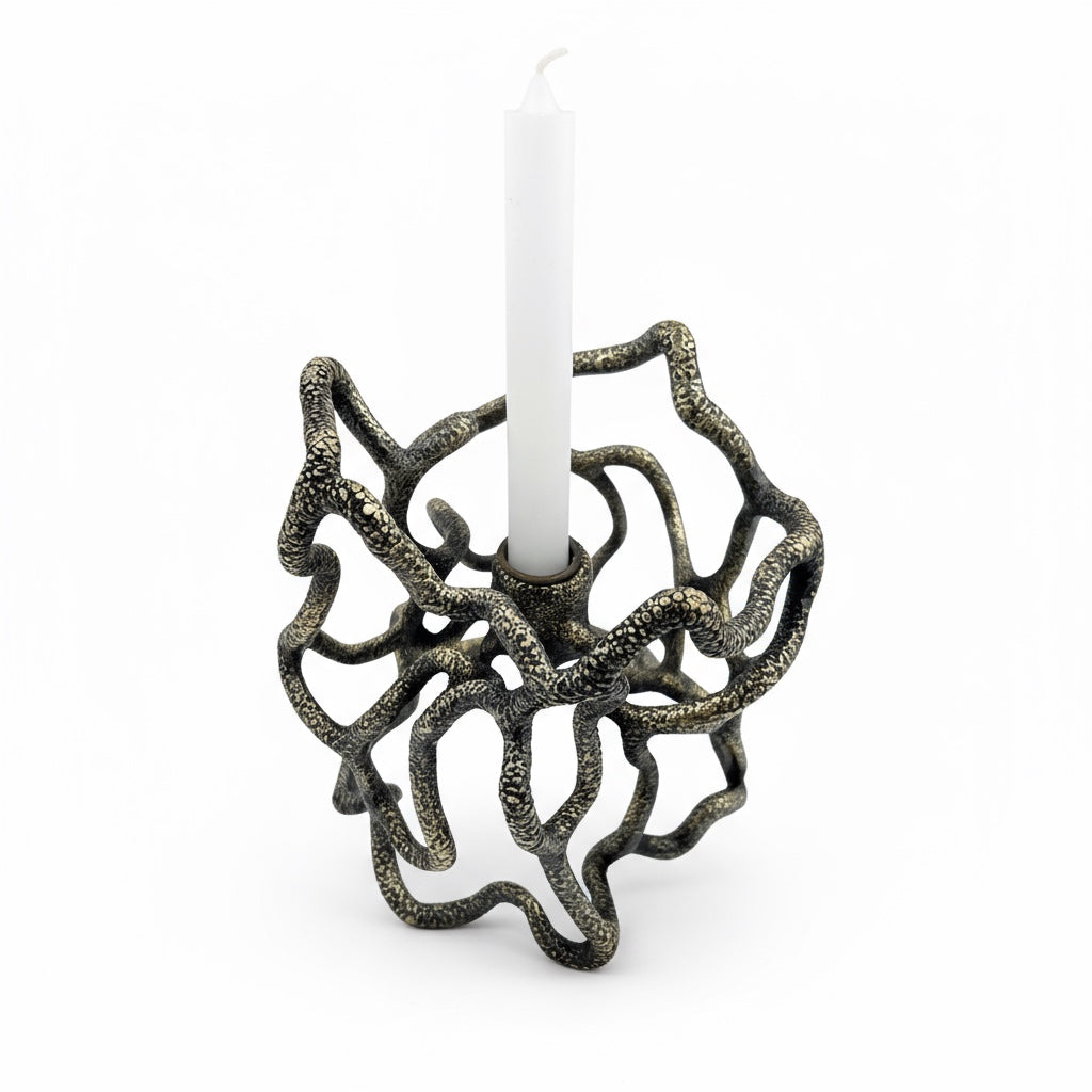 Coral Luxe Candle Holder
