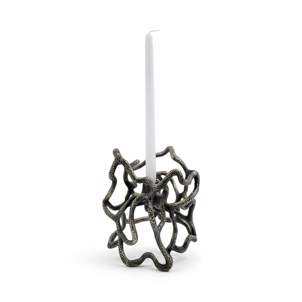 Coral Luxe Candle Holder