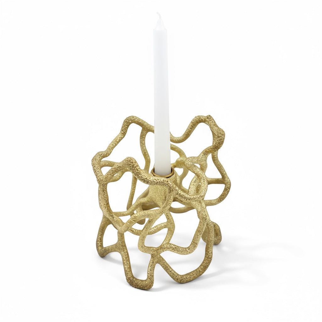 Coral Luxe Candle Holder