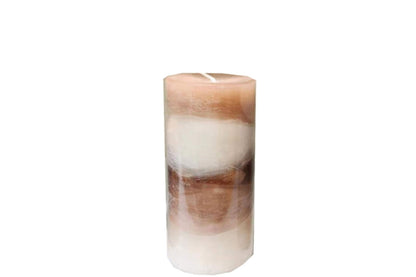 Doftljus - Vanilla Swirl Ombre Pillar Candle