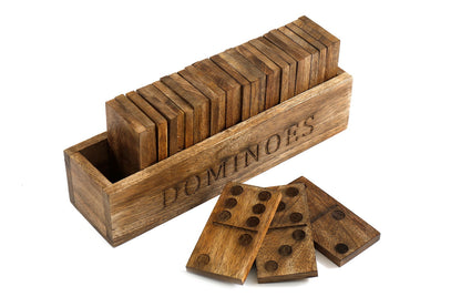 Stort trä Domino Set 28cm