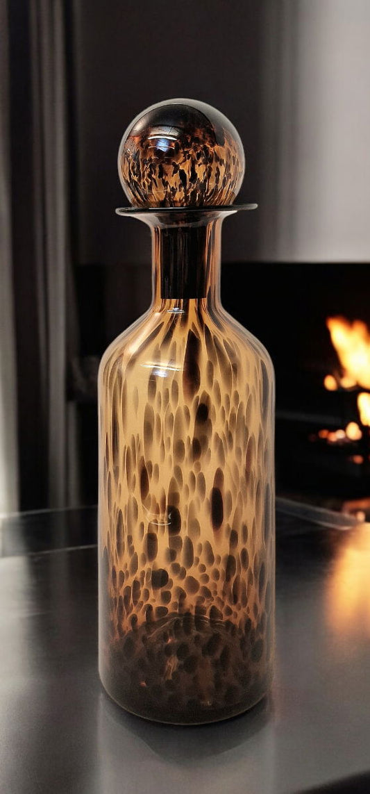  Leopard Design glasburk eller flaska 52cm