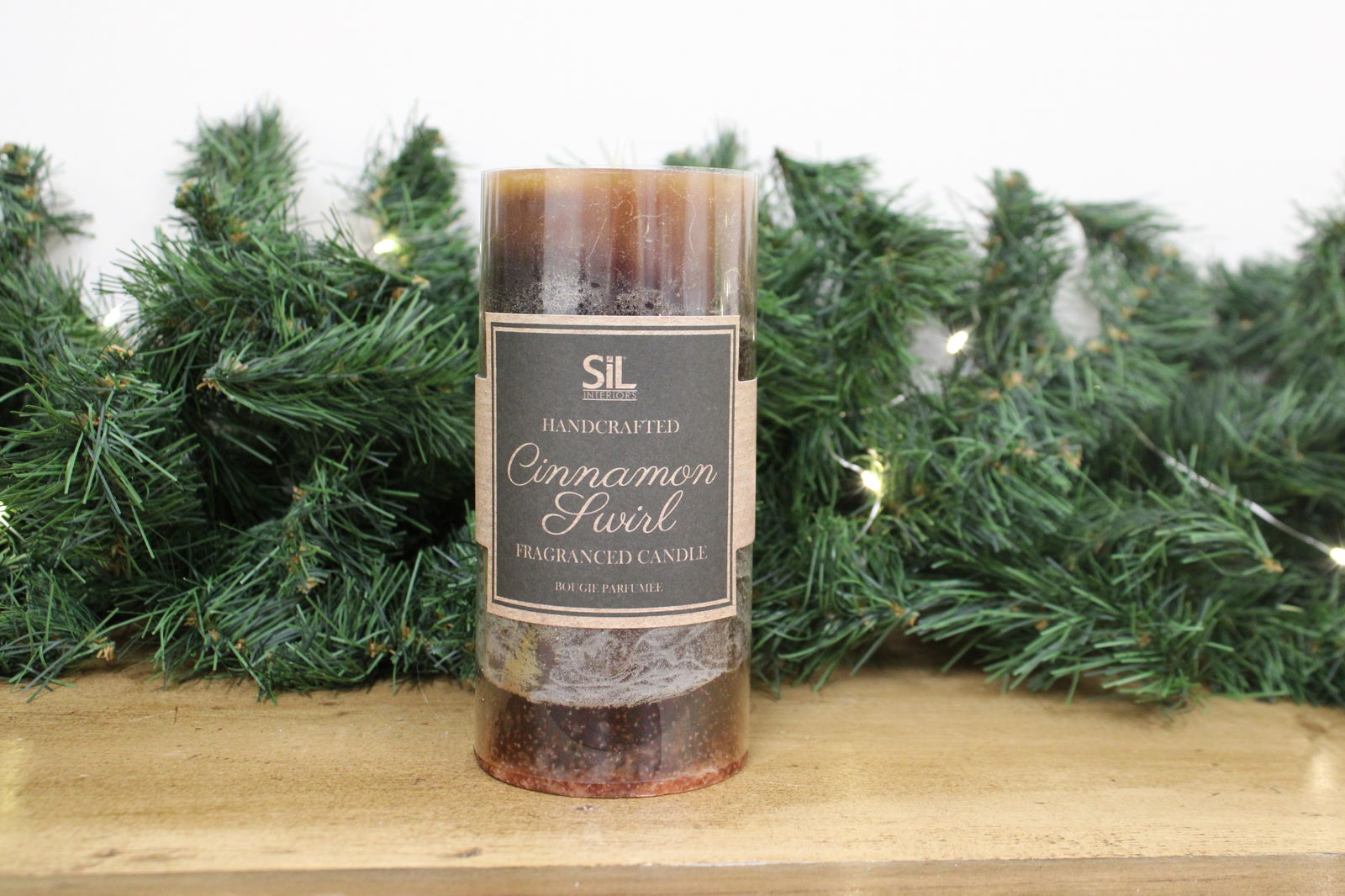 Doftljus - Cinnamon Swirl Ombre Pillar Candle kanel