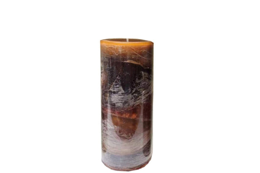 Doftljus - Cinnamon Swirl Ombre Pillar Candle kanel