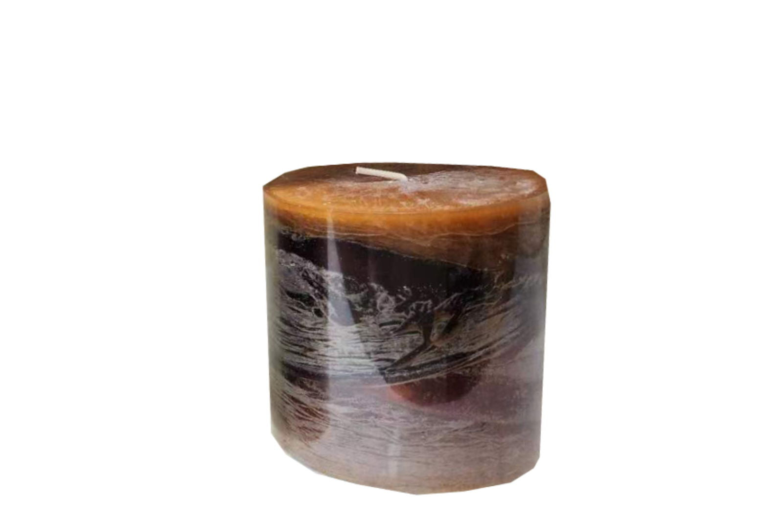 Doftljus - Cinnamon Swirl Ombre Pillar Candle liten kanel