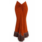 Free Spirit Beaded Fringe Dress – Bohemisk Elegans med Rörelse och Karaktär