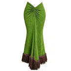 Free Spirit Beaded Fringe Dress – Bohemisk Elegans med Rörelse och Karaktär