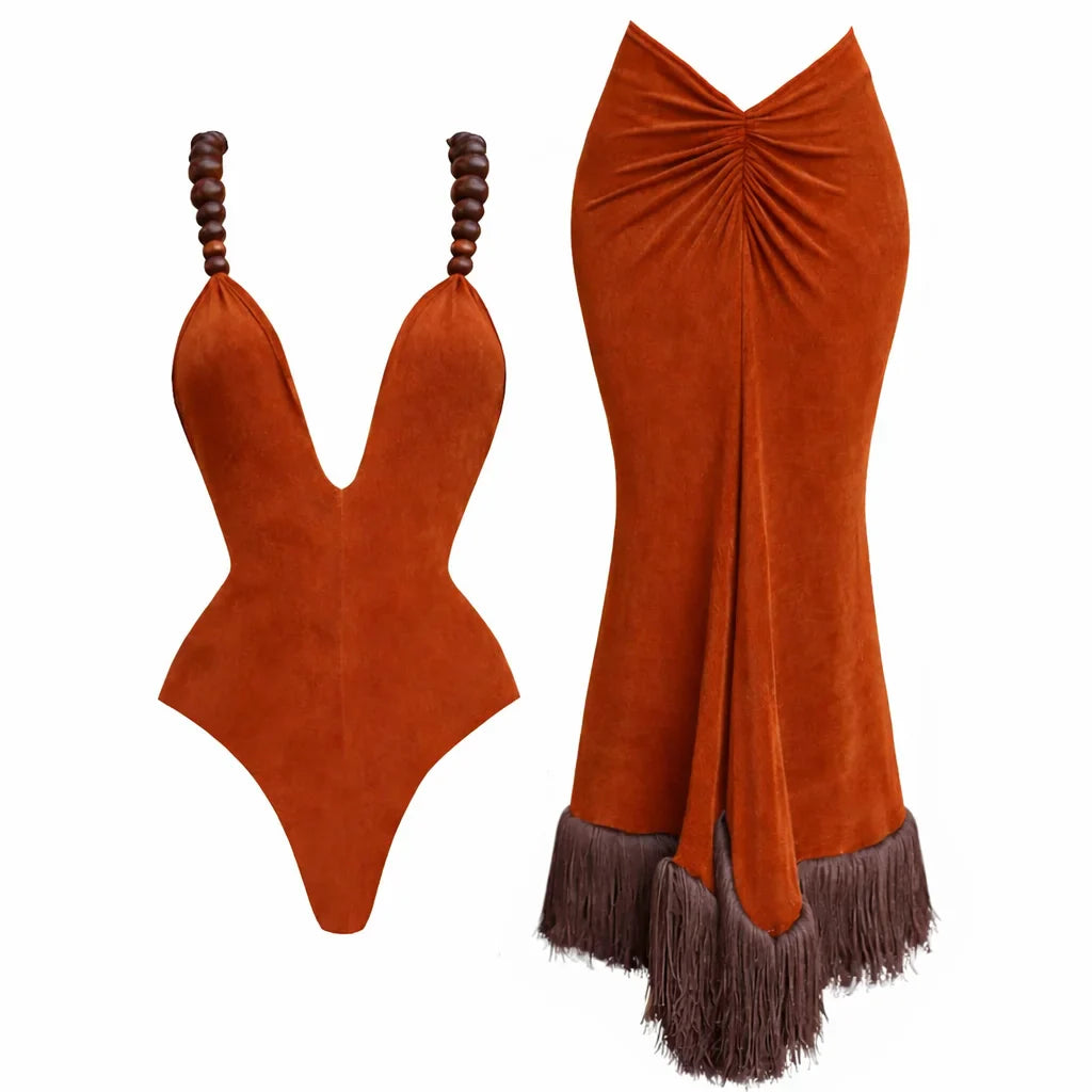 Free Spirit Beaded Fringe Dress – Bohemisk Elegans med Rörelse och Karaktär