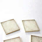 White Agate Luxe Coasters – Set of 4
