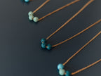 Aroma Diffuser Necklace with Lava Beads - Silver Chain
