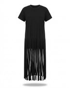 Wild Heart Fringe Cotton T-Shirt
