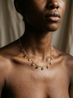 Vibrant Gold Crystal Necklace