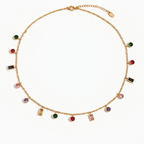 Vibrant Gold Crystal Necklace