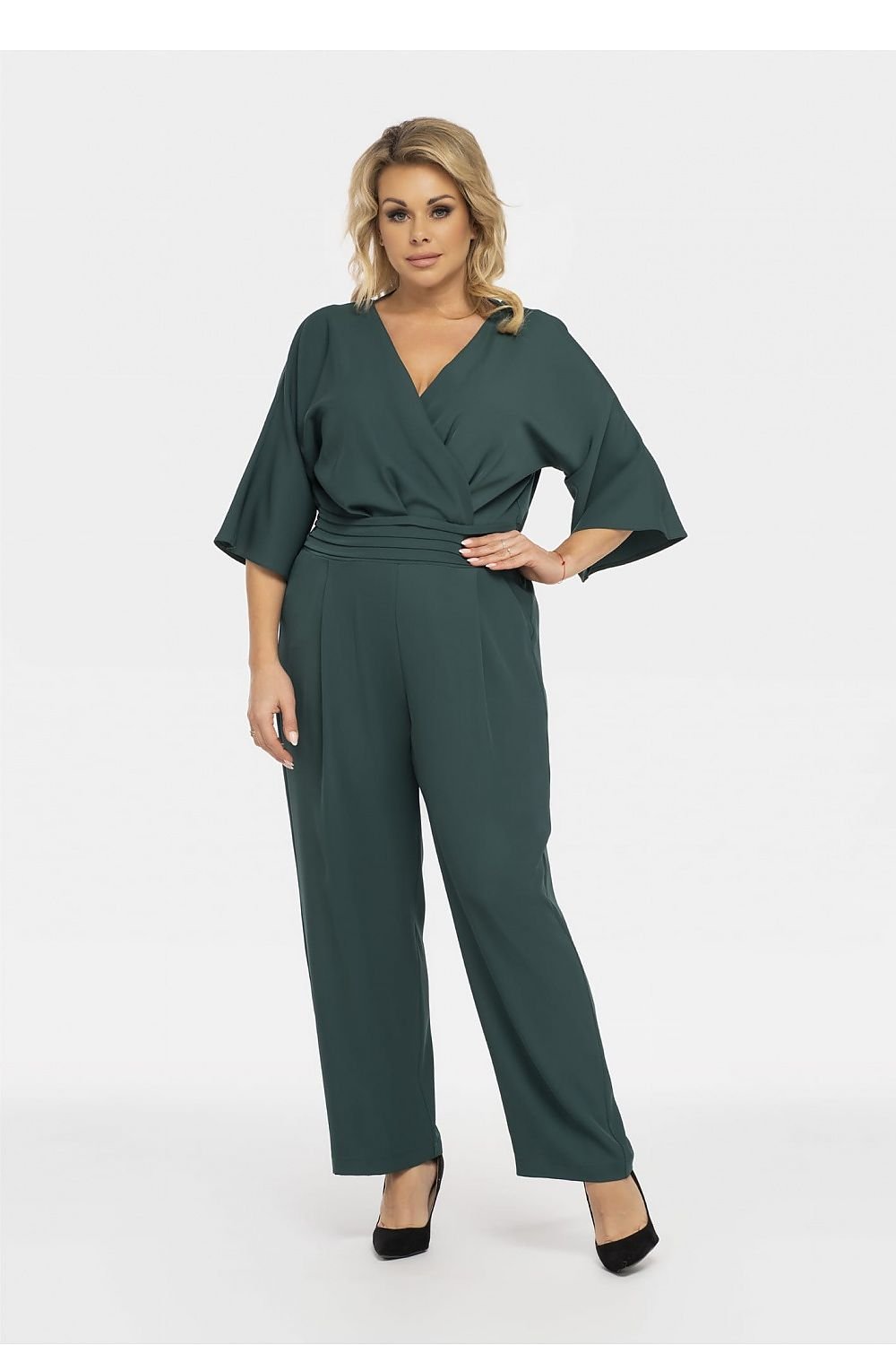 Plussize Byxdress Grön