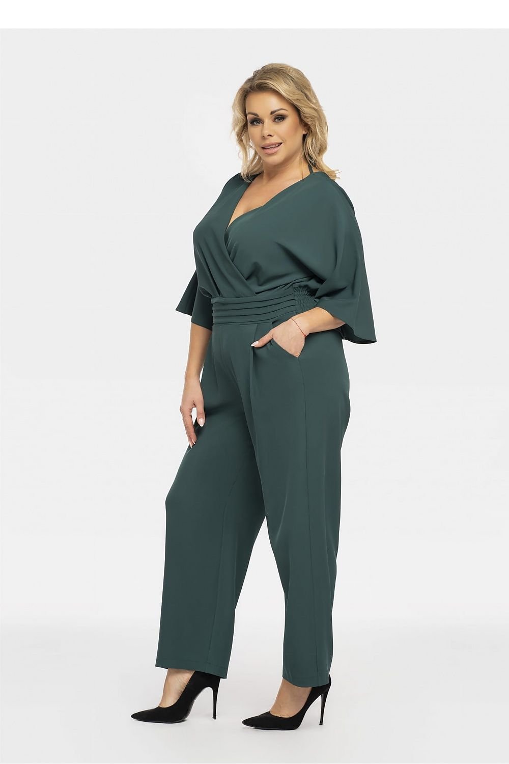 Plussize Byxdress Grön