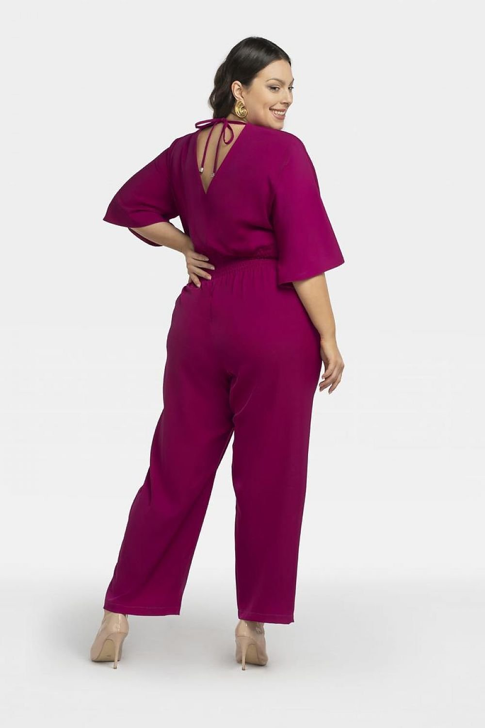 Plussize Byxdress Fuchsia