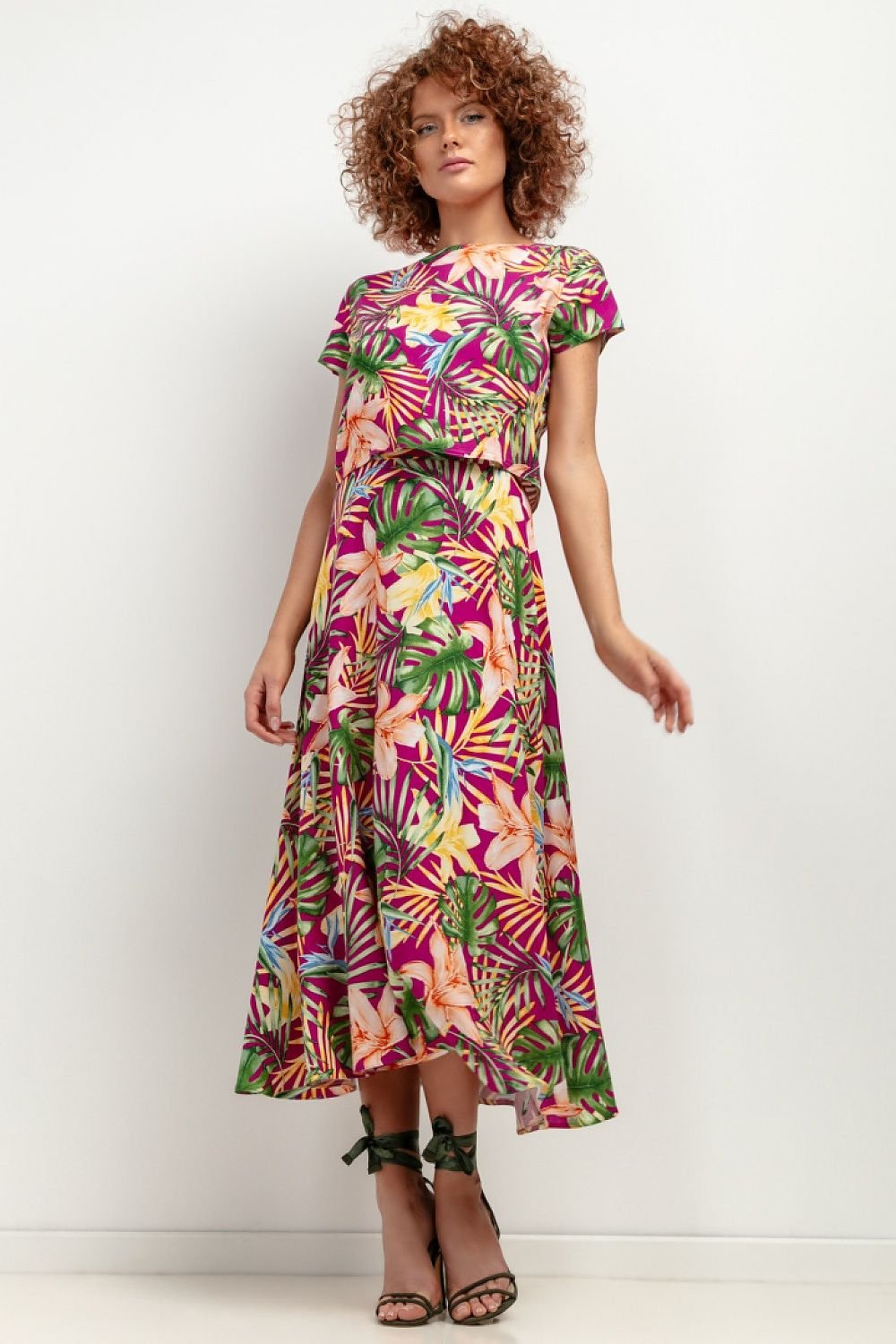 Midikjol med mönster