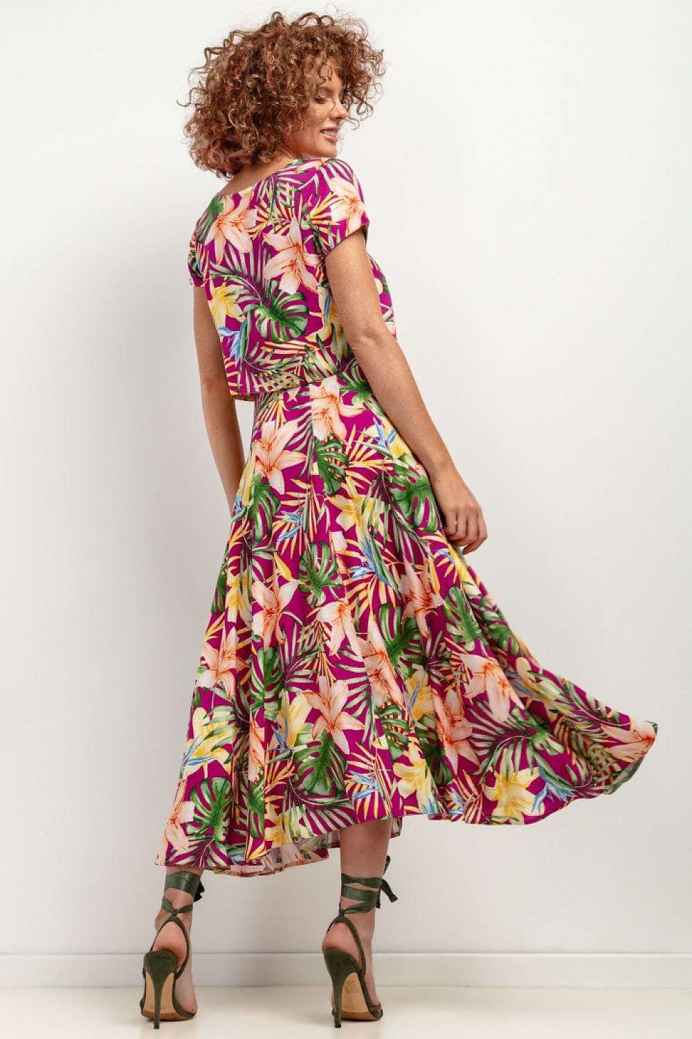 Midikjol med mönster