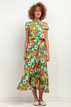 Midikjol med mönster