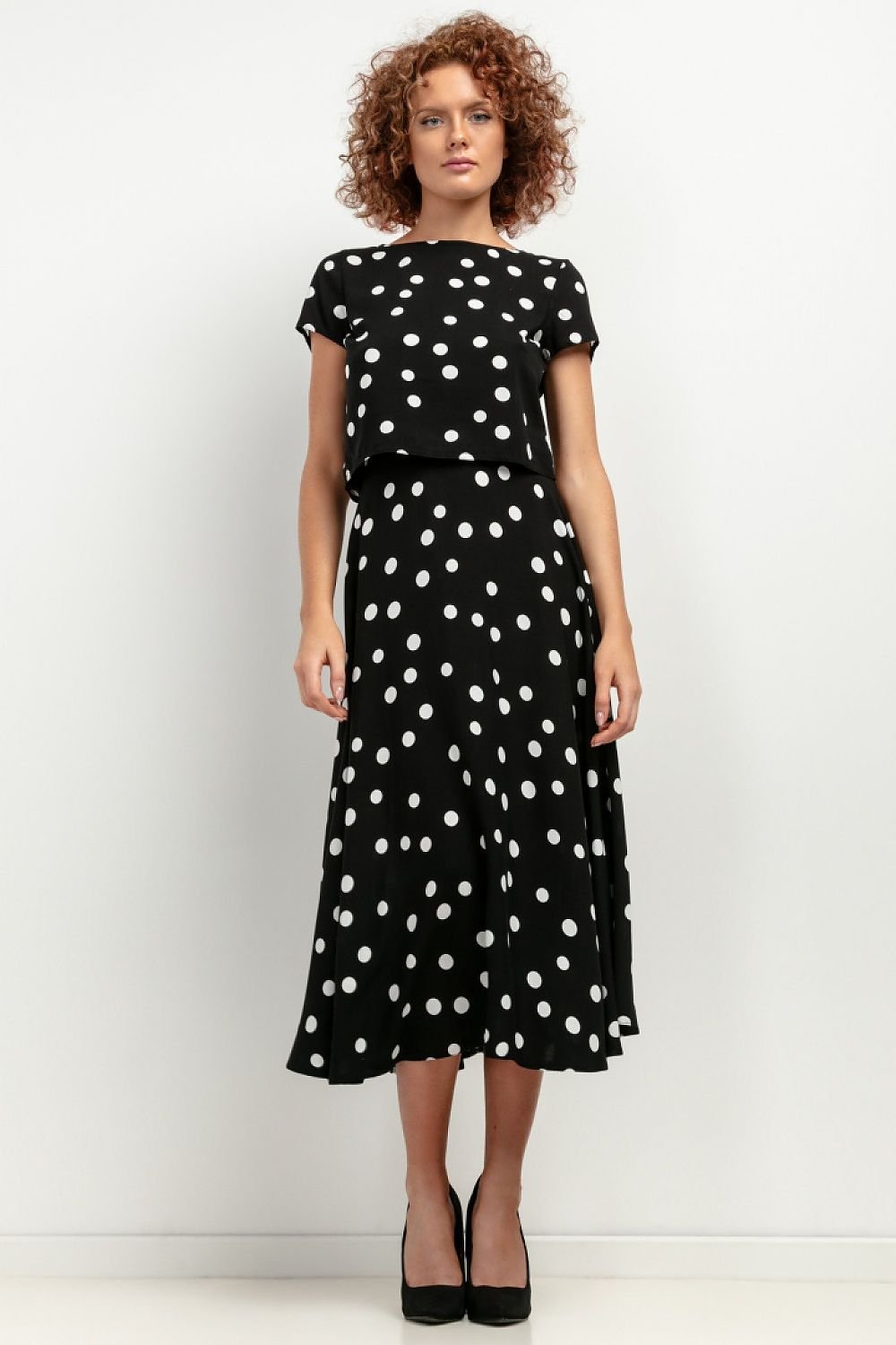 Midikjol med mönster