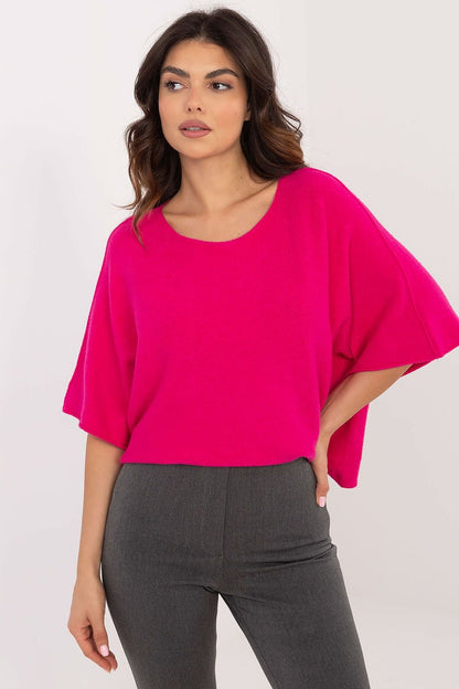 Oversized Top - Dam Fuchsia