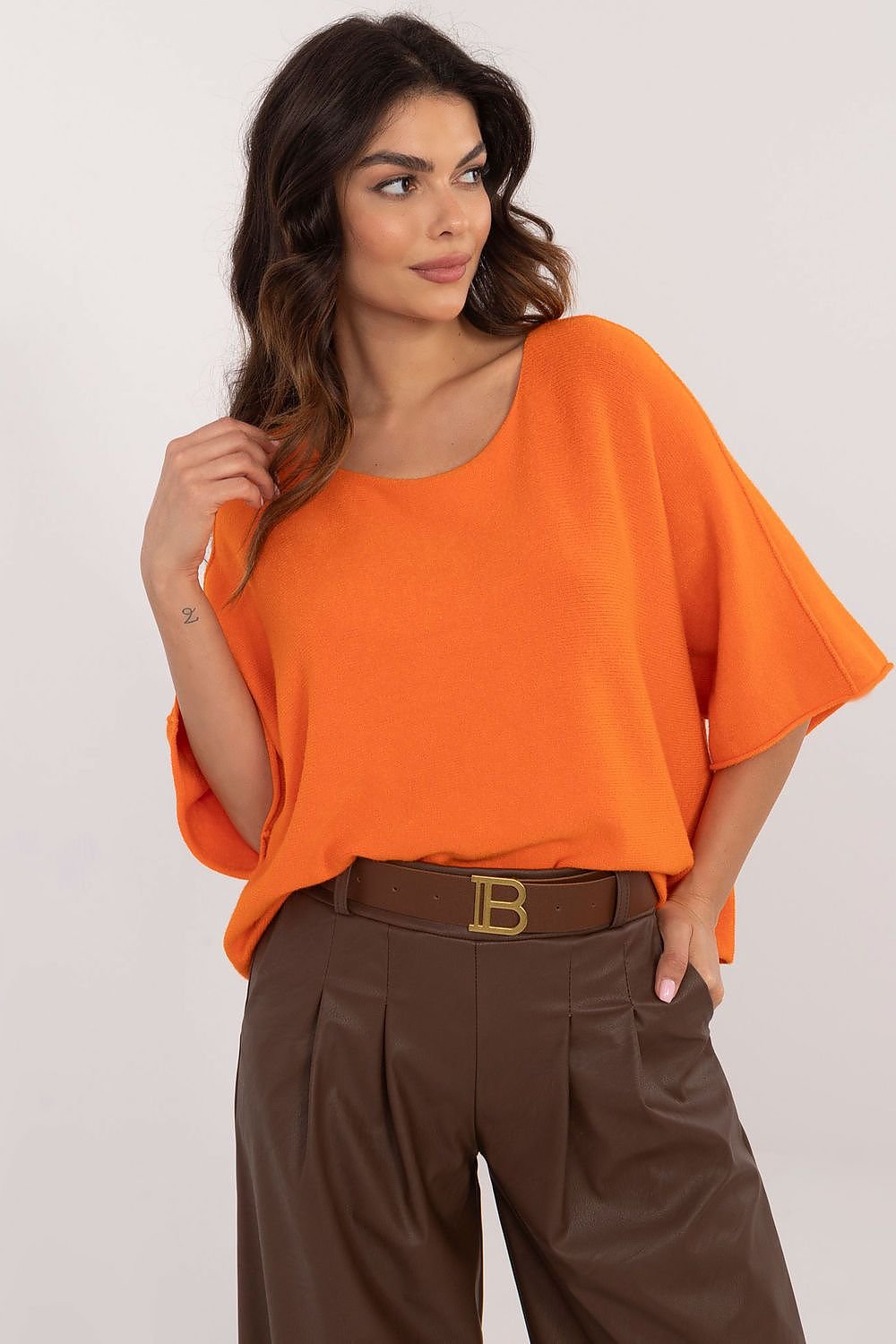 Oversized Top - Dam Orange