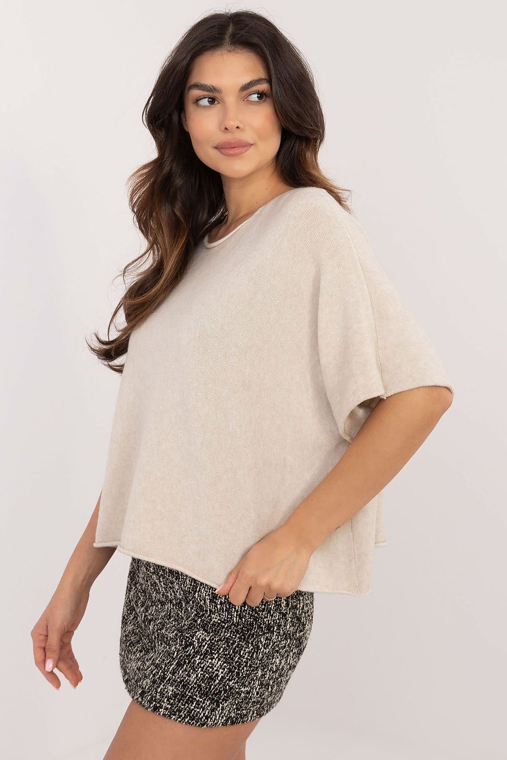 Oversized Top - Dam Beige